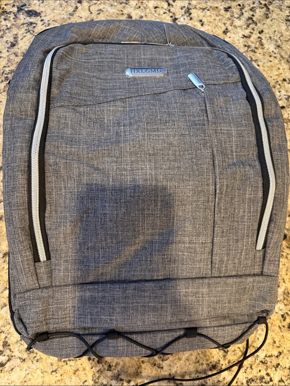 Gray Men’s Everyday Backpack - Compact Travel & Work Bag